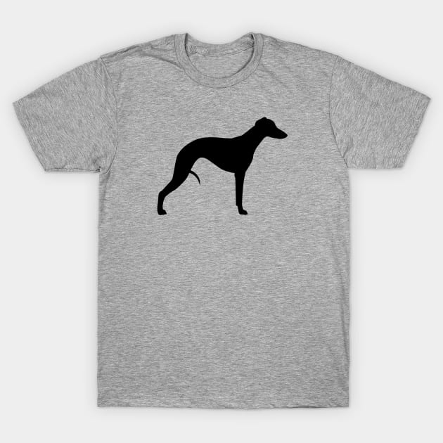 Whippet Silhouette T-Shirt by Coffee Squirrel